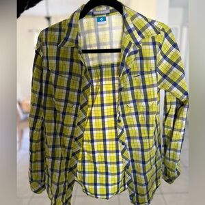 Columbia Insect Repellent Plaid Button-Up Shirt